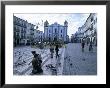 Praca Do Giraldo And Outdoor Cafes, Evora, Portugal by John & Lisa Merrill Limited Edition Print