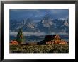 Barn On Mormon Row And The Teton Mountain Range, Grand Teton National Park, Usa by Brent Winebrenner Limited Edition Print