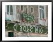 O'sole Mio Pizzeria Sign, Ischia, Bay Of Naples, Campania, Italy by Walter Bibikow Limited Edition Print