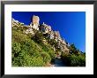 Cathar Castle On Rocky Hillside, Queribus, Languedoc-Roussillon, France by David Tomlinson Limited Edition Print