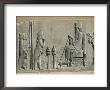 Relief Of The Enthronement Of Darius, Persepolis, Unesco World Heritage Site, Iran, Middle East by Desmond Harney Limited Edition Print