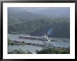 Cargo Ship In Culebra Cut, Panama Canal, Panama, Central America by Sergio Pitamitz Limited Edition Print