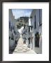 Calle San Sebastian, A Narrow Street In Mountain Village, Mijas, Malaga, Andalucia, Spain by Pearl Bucknall Limited Edition Print