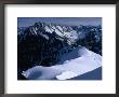 Skiers And Climbers Head Out Over Aiguille Du Midi With Matterhorn Point Peak, Chamonix, France by Glenn Van Der Knijff Limited Edition Print