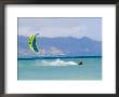 Man Kiteboarding In Turquoise Water Ocean Off Maui Island by Mark Cosslett Limited Edition Pricing Art Print