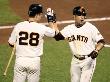 Texas Rangers V San Francisco Giants, Game 1: Andres Torres, Buster Posey by Christian Petersen Limited Edition Print