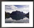 Mountain Reflecting In Fjord Waters, Norway by Michele Molinari Limited Edition Print