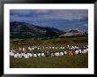 People Sitting In Circle At Ruinas De San Andres Pyramids, San Salvador, El Salvador by Charlotte Hindle Limited Edition Print