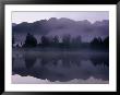 Mountains Reflected In Lake Matheson On Misty Morning, Westland Nat. Park, West Coast, New Zealand by David Wall Limited Edition Pricing Art Print
