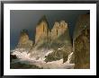 Sharp, Towering Mountain Peaks Pierce The Heavens In Torres Del Paine, Chile by Barry Tessman Limited Edition Print