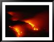 Molten Lava Cascading Into Pacific Ocean During Eruption Of Kilauea Volcano, Hawaii, Usa by Karl Lehmann Limited Edition Print