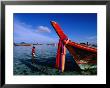 Bow Of Traditional Longtail Boat With Cloth To Appease Sea Spirits, Thailand by Kraig Lieb Limited Edition Print