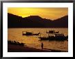 Beach Sunset At Batu Ferringhi (Foreigner's Rock), Penang, Malaysia by Richard I'anson Limited Edition Print