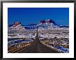 Us 163 Highway In Winter, Seen From Monument Pass, Monument Valley, Usa by Witold Skrypczak Limited Edition Print