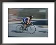 A Bicyclist Speeds Past In A Race by Heather Perry Limited Edition Pricing Art Print
