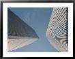 Dizzying View Looking Straight Up At Both Of The World Trade Centers by Stacy Gold Limited Edition Print