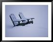 A Pair Of Adirondack Chairs In The Snow by Michael Melford Limited Edition Pricing Art Print