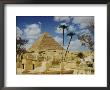 The Great Pyramid Of Cheops Seen Behind An Arab Cemetery by Maynard Owen Williams Limited Edition Print