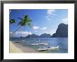 Outriggers At El Nido, Bascuit Bay, Palawan, Philippines by Steve Vidler Limited Edition Print