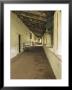 Outside Covered Passageway At The Mission Carmel Near Monterey, Carmel-By-The-Sea, California, Usa by Dennis Flaherty Limited Edition Print