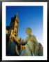 Statue In Front Of Basilique Notre Dame De La Garde, Marseille, France by Jean-Bernard Carillet Limited Edition Print