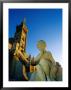 Statue In Front Of Basilique Notre Dame De La Garde, Marseille, France by Jean-Bernard Carillet Limited Edition Pricing Art Print