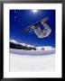 Snowboarder Upside Down In Midair by Kurt Olesek Limited Edition Print