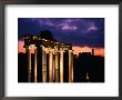 Granite Columns Illuminated Against Sky At Sunrise, Rome, Italy by Jonathan Smith Limited Edition Print