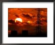 The Sun Sets Over Oberursel Near Frankfurt, Central Germany, November 2, 2006 by Michael Probst Limited Edition Print