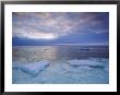 View Of The Freshly Frozen Hudson Bay Coastline Dotted With Ice Floes by Norbert Rosing Limited Edition Print