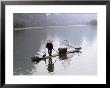 Cormorant Fisherman On Bamboo Raft, Li River, Guilin, Guangxi, China by Raymond Gehman Limited Edition Print