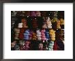 Skeins Of Colorful Yarn Adorn A Vendors Shelves by Jodi Cobb Limited Edition Print