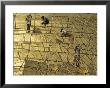 Workers On Bamboo Scaffolding Applying Fresh Gold Leaf To The Shwedagon Pagoda, Yangon, Myanmar by Upperhall Limited Edition Print