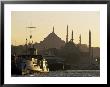 Sirkeci Harbour With Yeni And Sulemaniye Mosques Behind, Istanbul, Turkey, Eurasia by Adam Woolfitt Limited Edition Print