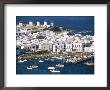 Town, Harbour And Windmills, Mykonos Town, Island Of Mykonos, Cyclades, Greece by Lee Frost Limited Edition Pricing Art Print