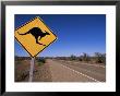 Kangaroo Road Sign, Flinders Range, South Australia, Australia by Neale Clarke Limited Edition Print