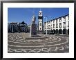 Main Square With Cabral Statue, Ponta Delgada, Sao Miguel Island, Azores, Portugal, Atlantic by Ken Gillham Limited Edition Print