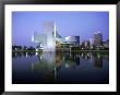 Rock And Roll Hall Of Fame In Cleveland At Dusk by Mark Gibson Limited Edition Print