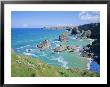 Bedruthan Steps, North Coast, Cornwall, England, Uk by Roy Rainford Limited Edition Print