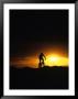 Mountain Biker Against Stormy Sunset, Fruita, Colorado, Usa by Chuck Haney Limited Edition Print
