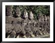Buddha Statues At The Bayon, Angkor, Cambodia by Keren Su Limited Edition Print