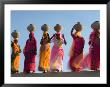 Women Carrying Pottery Jugs Of Water, Thar Desert, Jaisalmer, Rajasthan, India by Philip Kramer Limited Edition Print