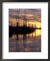 Sunset And Sailboat Masts At Public Marina, Bellingham, Washington, Usa by John & Lisa Merrill Limited Edition Print