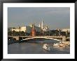 Kremlin And Moskva River From Pedestrian Bridge At Cathedral Of Christ The Saviour, Moscow, Russia by Jonathan Smith Limited Edition Print