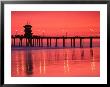 Rosy Sunset Over Huntington Beach Pier, Orange County, California, Usa by Richard Cummins Limited Edition Print