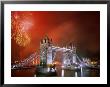 Tower Bridge And Fireworks, London, England by Steve Vidler Limited Edition Print