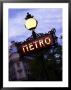 Classic Art Nouveau Metro Sign At Odeon Metro Station, Paris, France by Glenn Beanland Limited Edition Print