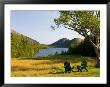 Adirondack Chairs On The Lawn Of The Jordan Pond House, Acadia National Park, Mount Desert Island by Jerry & Marcy Monkman Limited Edition Print