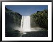 View Of Skogafoss Waterfall In Iceland by Emory Kristof Limited Edition Print