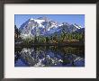 Mt. Shuksan In The Fall With Red Blueberry Bushes, North Cascades National Park, Washington, Usa by Charles Sleicher Limited Edition Pricing Art Print